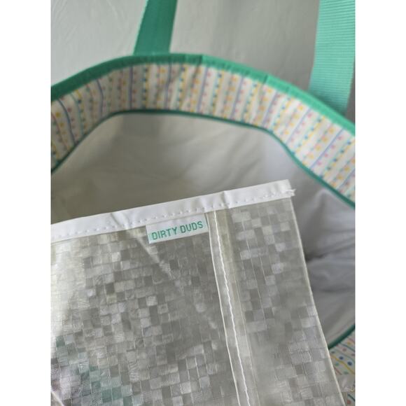 Gerber Diaper Bags for sale | eBay Vintage Gerber Polka Dot Baby Diaper Bag Tote Zipper Pocket RARE HTF Accessories